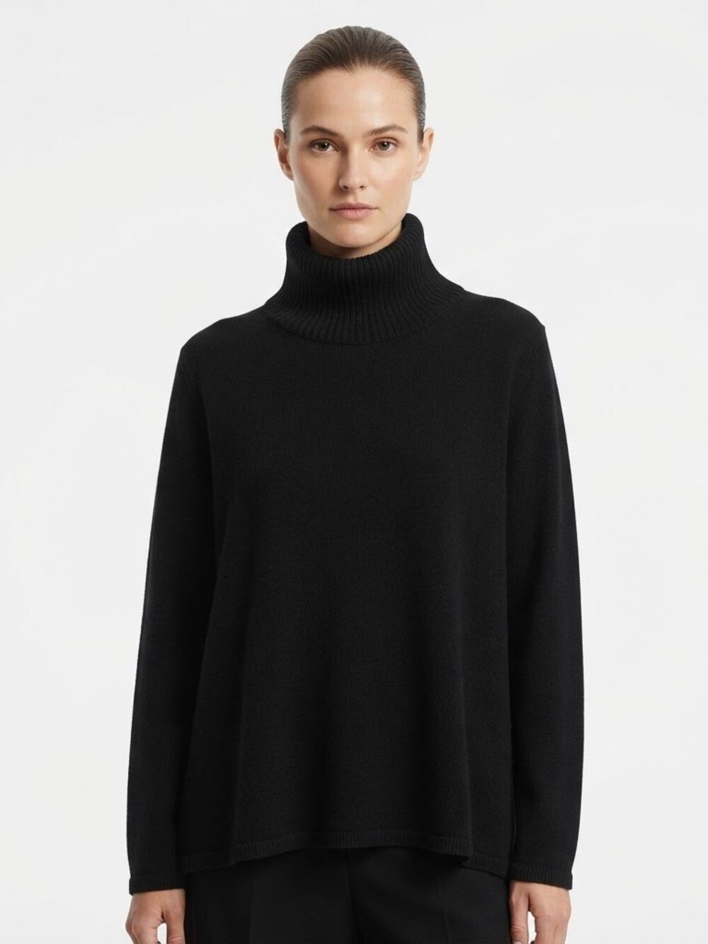 East 5th Black Turtleneck Sweater Plus Size 2X Ribbed Collar Winter Basic